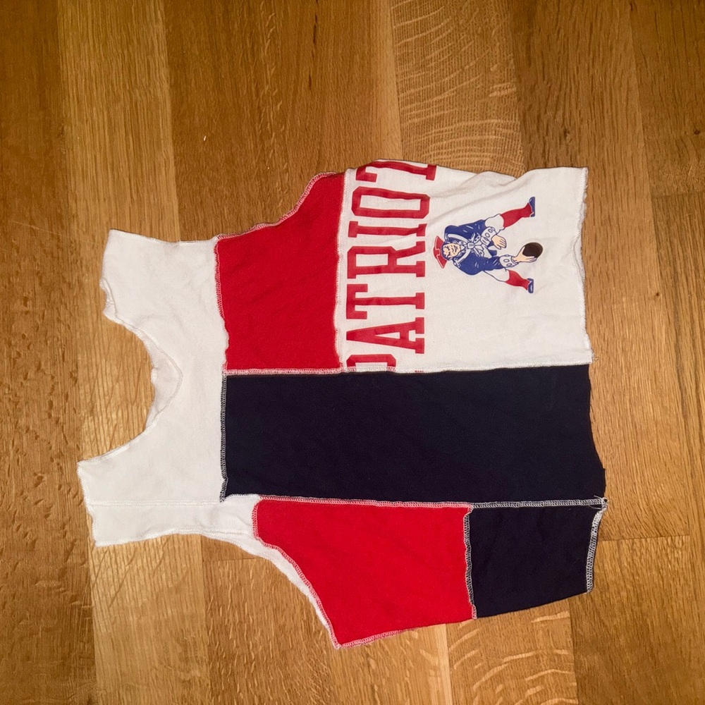 Patriots Themed Colorblock Tank Top